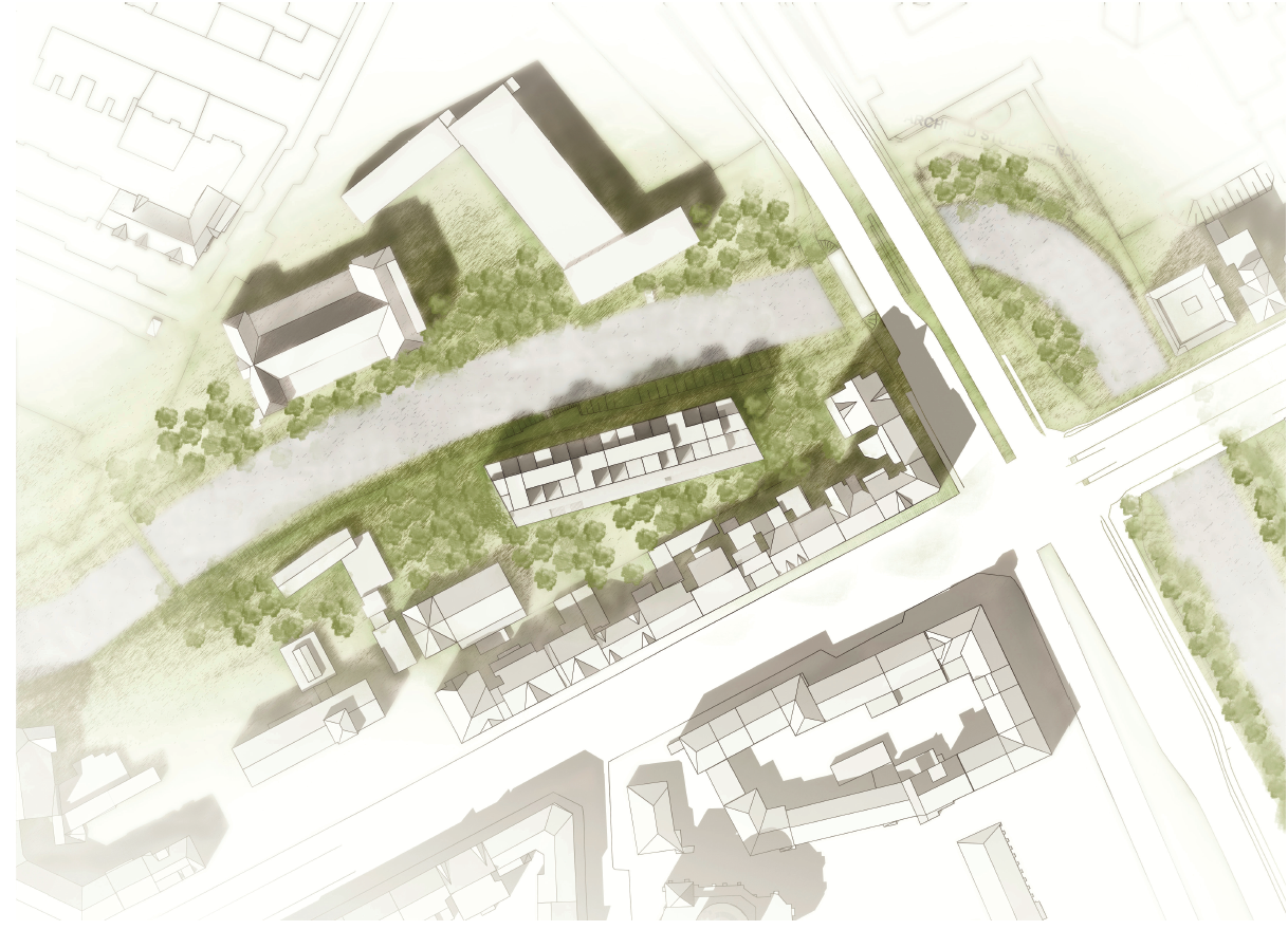 Site plan of Leine housing project